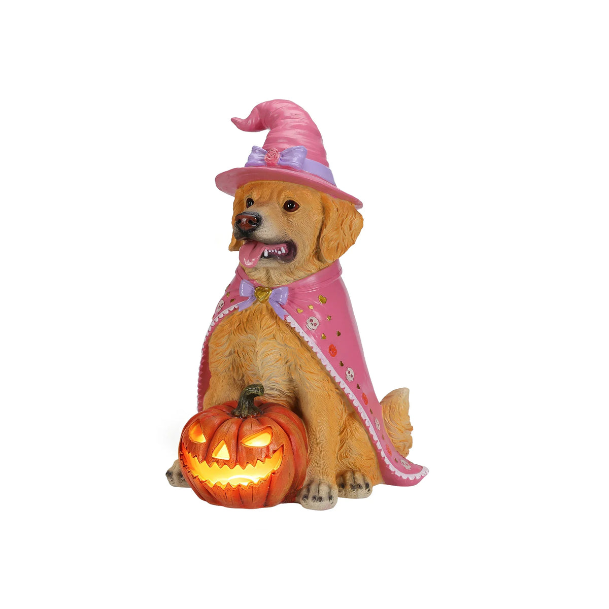 Halloween Golden Retriever Statue